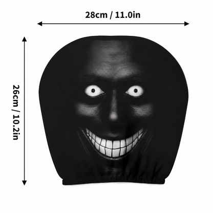 Funny Face Stretch Car Headrest Cover 🎭🚗