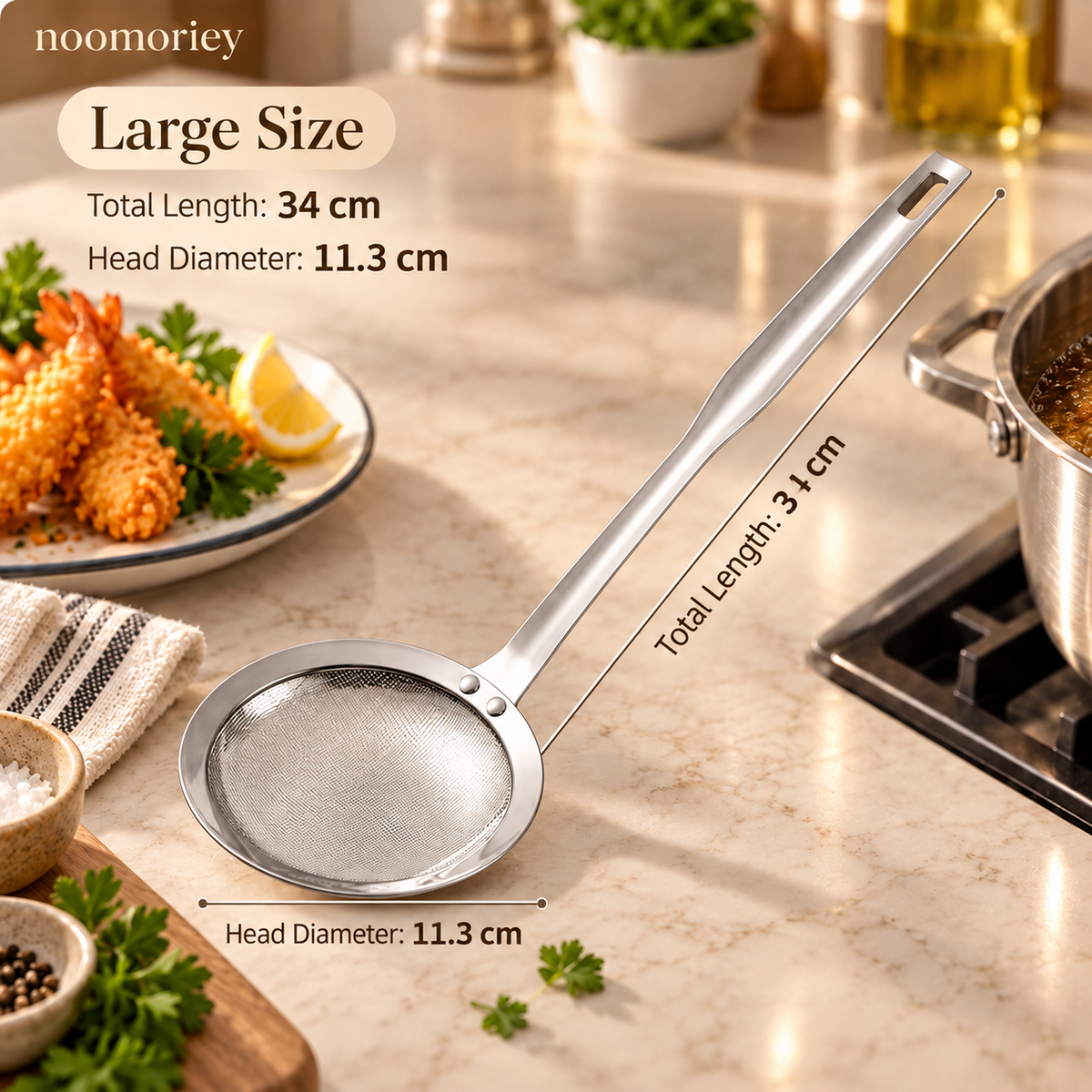 🍳Stainless Steel Fine Mesh Skimmer