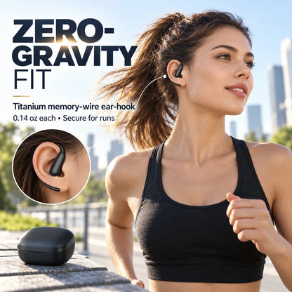 Wireless Earbuds with Ear Hooks | 145H Playtime & BT 6.0