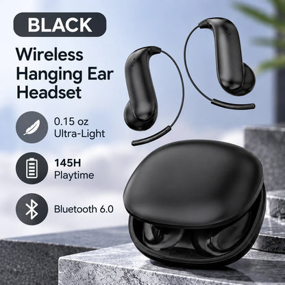 Wireless Earbuds with Ear Hooks | 145H Playtime & BT 6.0