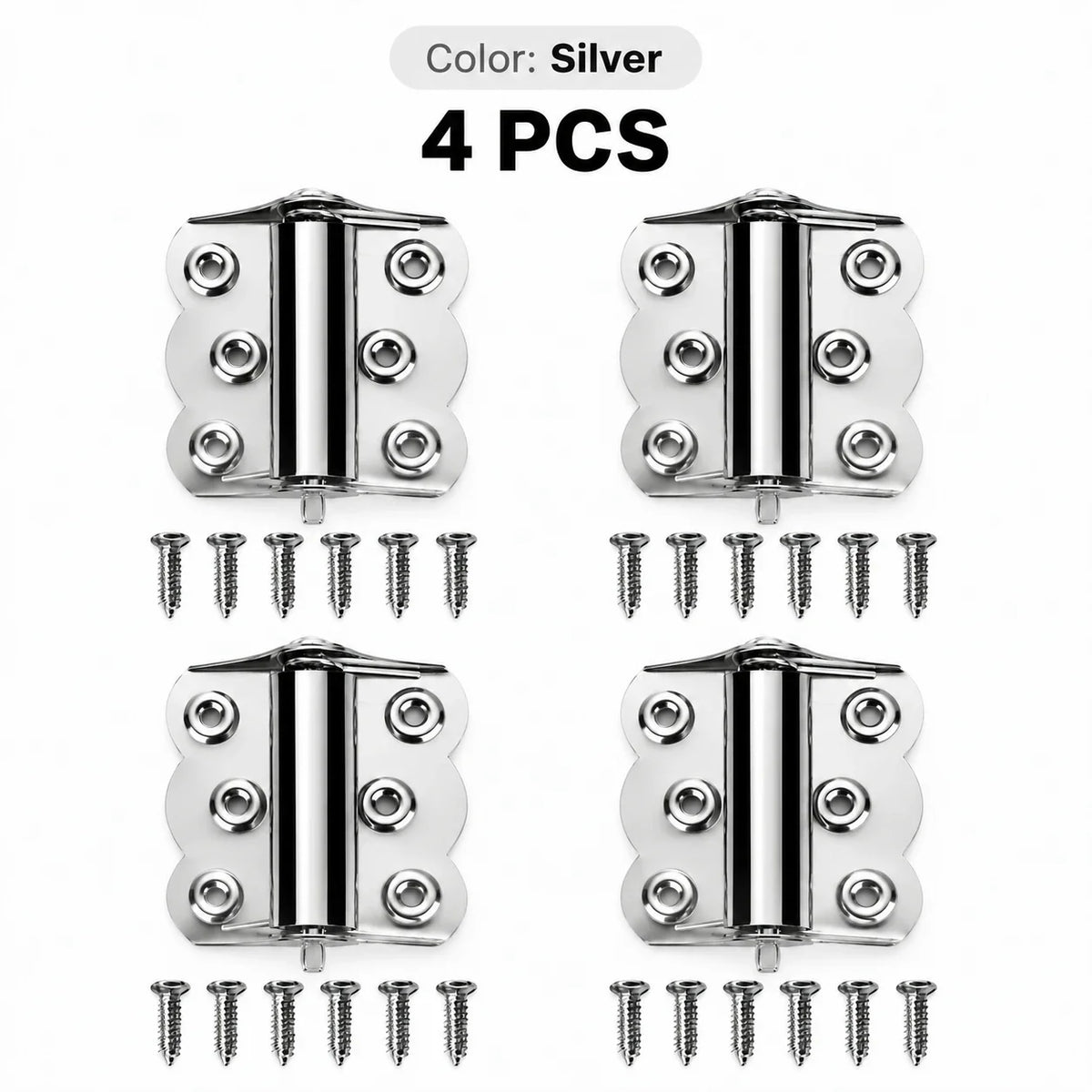 Self-Closing Spring Cabinet Hinges for Doors | 4/6 PCS