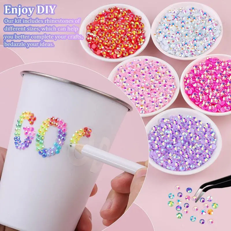 40-Color Jelly Rhinestone Bedazzling Kit