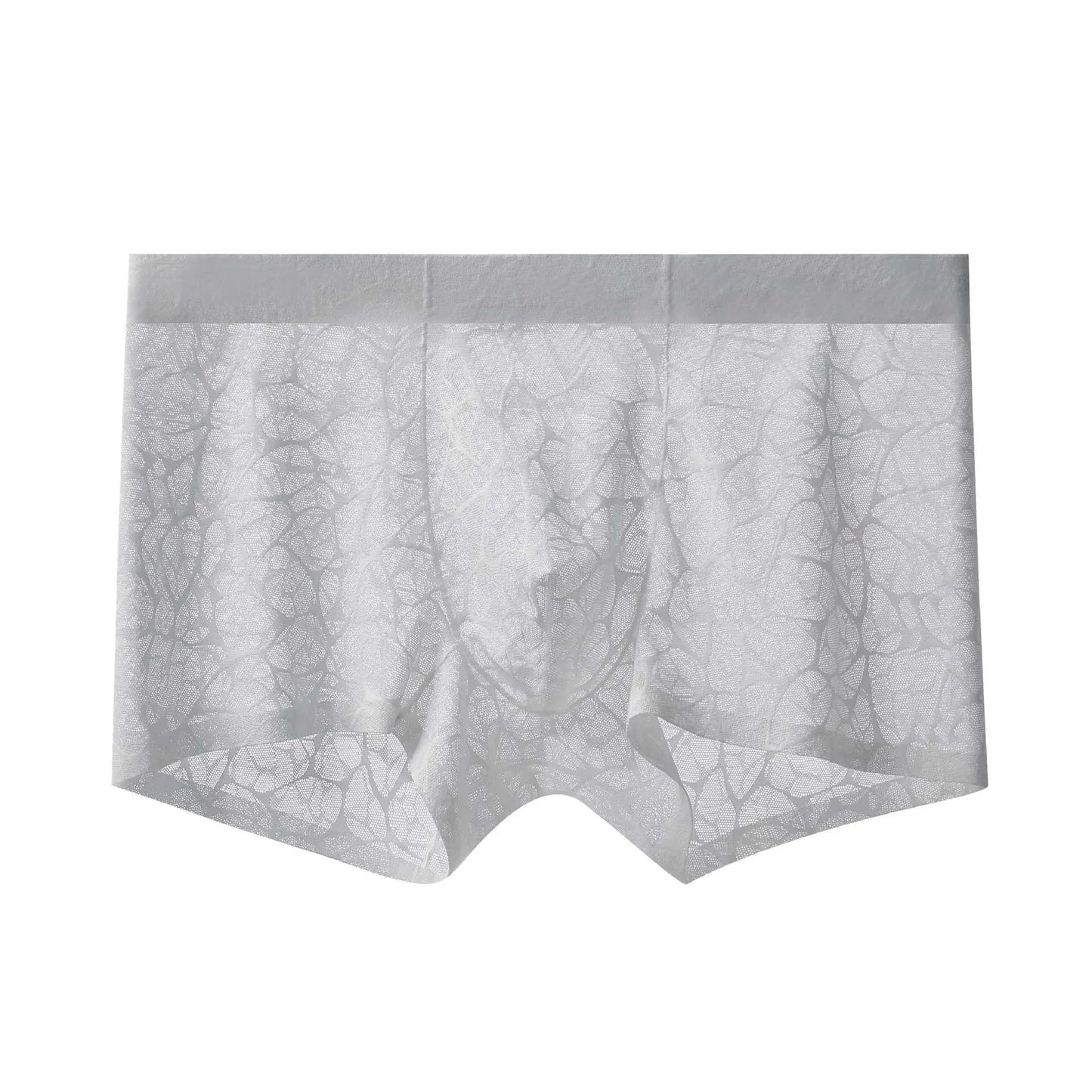 Men's Leopard Lace Ice Silk Boxer Briefs (4-Pack) ?✨