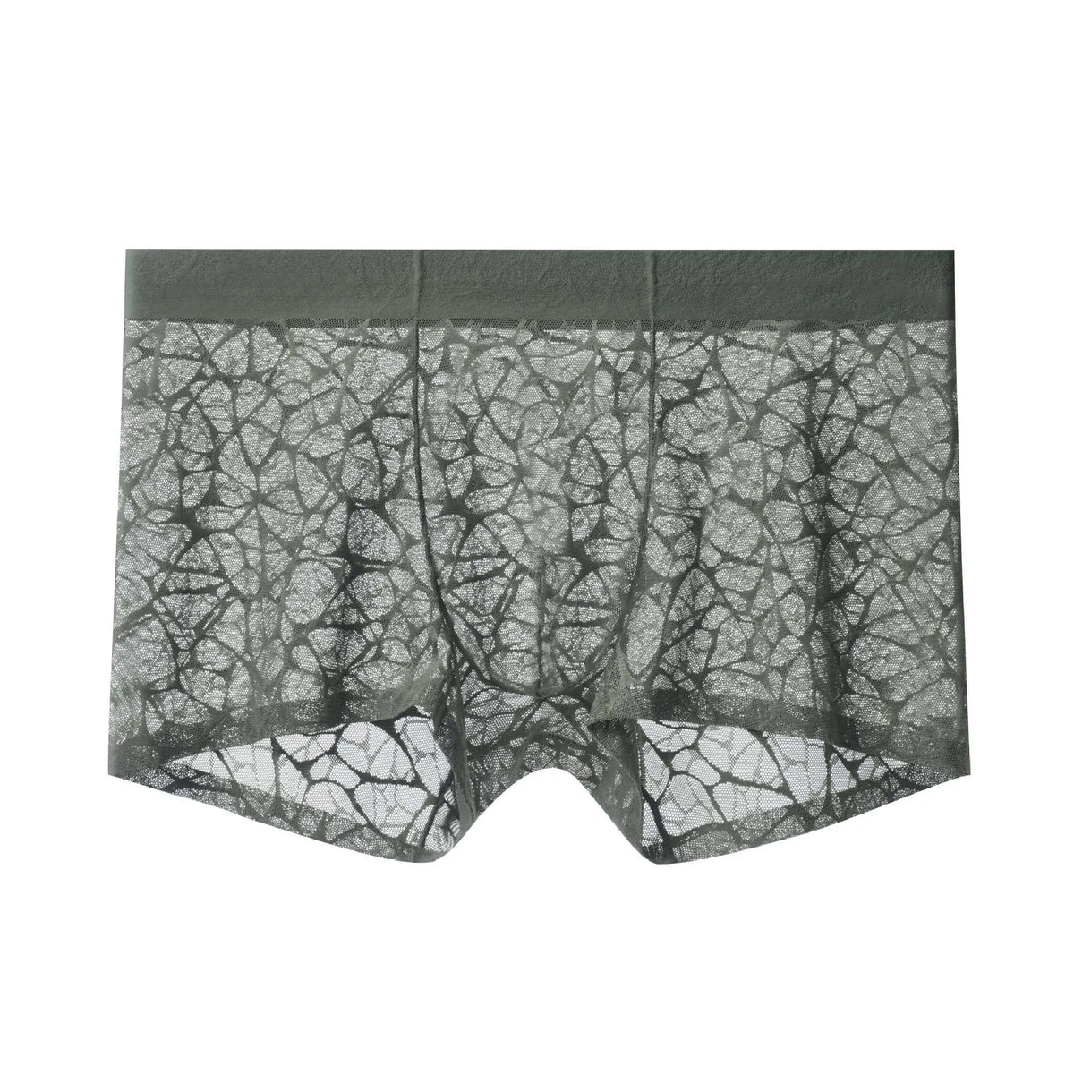 Men's Leopard Lace Ice Silk Boxer Briefs