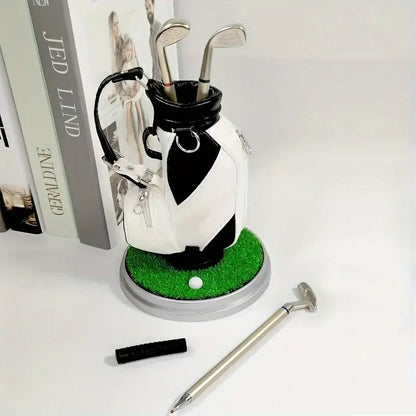 Mini Golf Club Desk Organizer & 3-Pen Set ⛳🖊️