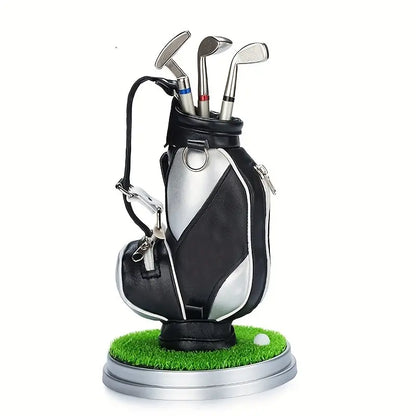 Mini Golf Club Desk Organizer & 3-Pen Set ⛳🖊️