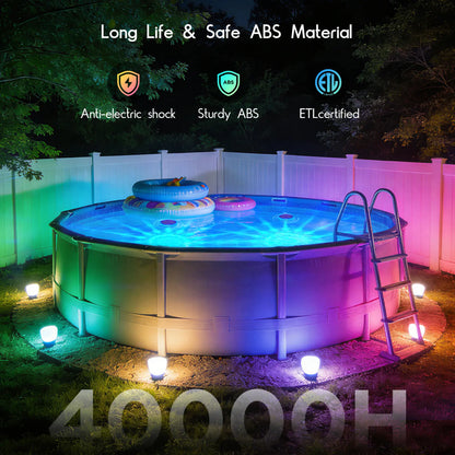 Solar Floating RGB Pool Lights ☀️🏊‍♂️