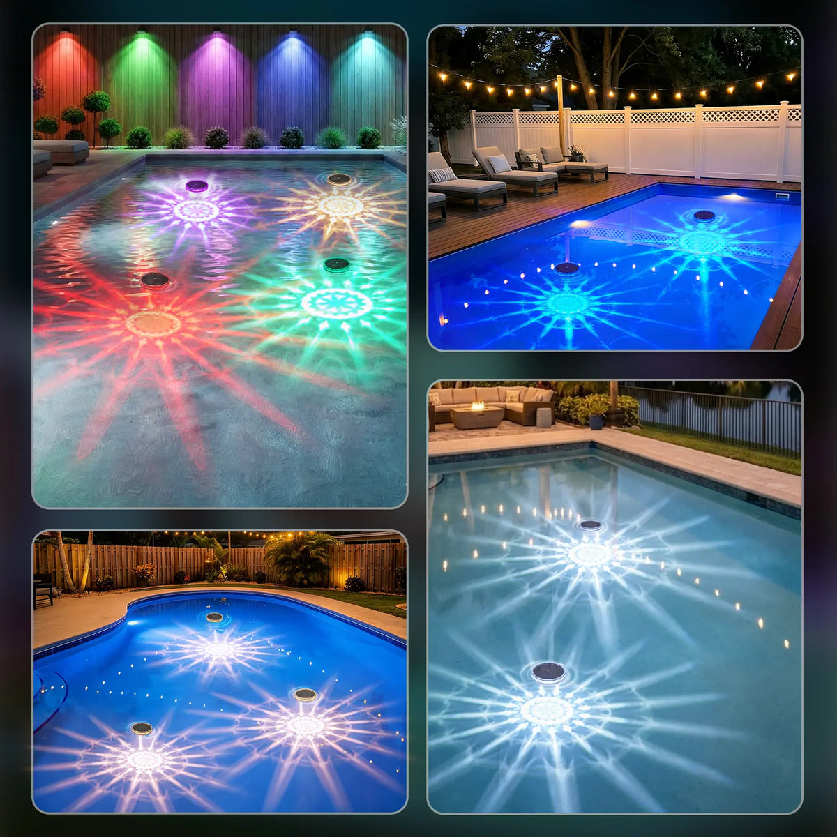 Solar Floating RGB Pool Lights ☀️🏊‍♂️