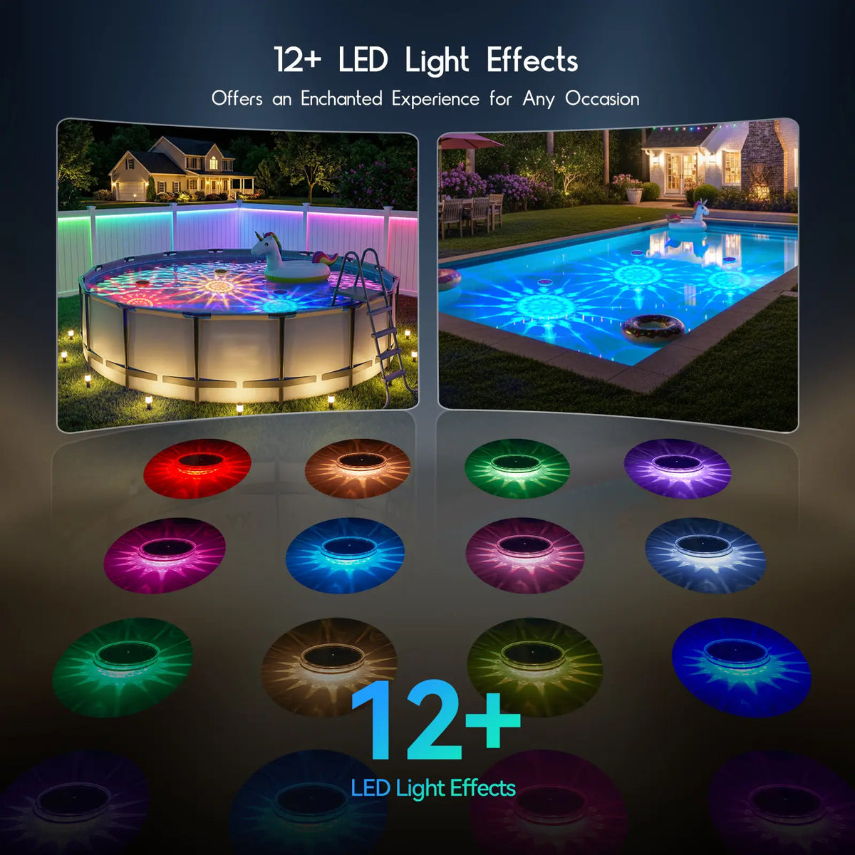 Solar Floating RGB Pool Lights ☀️🏊‍♂️