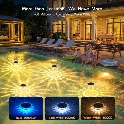 Solar Floating RGB Pool Lights ☀️🏊‍♂️