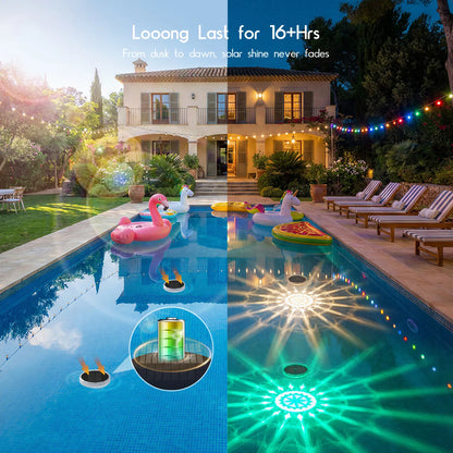 Solar Floating RGB Pool Lights ☀️🏊‍♂️