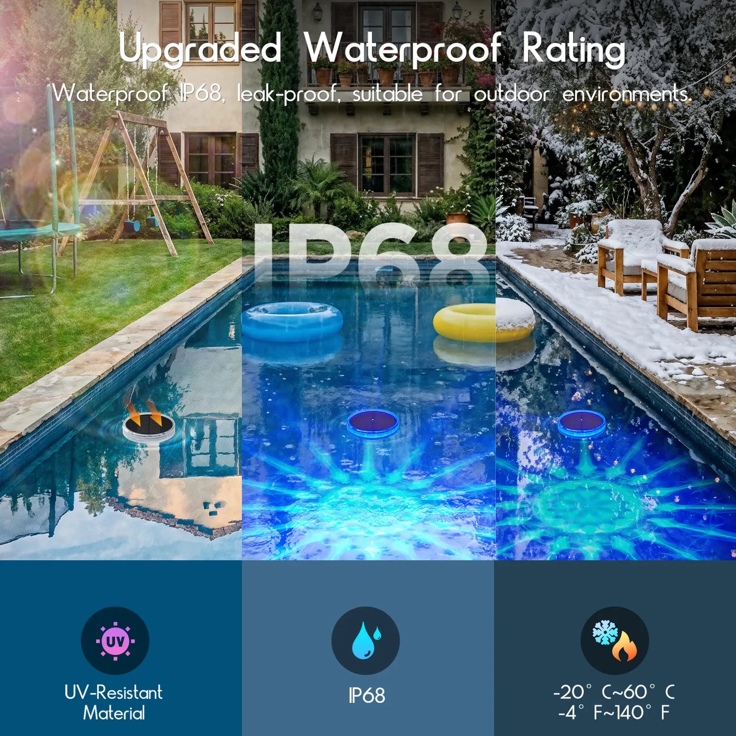 Solar Floating RGB Pool Lights ☀️🏊‍♂️