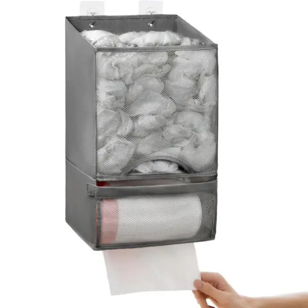 🛍️ 2-in-1 Extra-Large Plastic Bag Holder