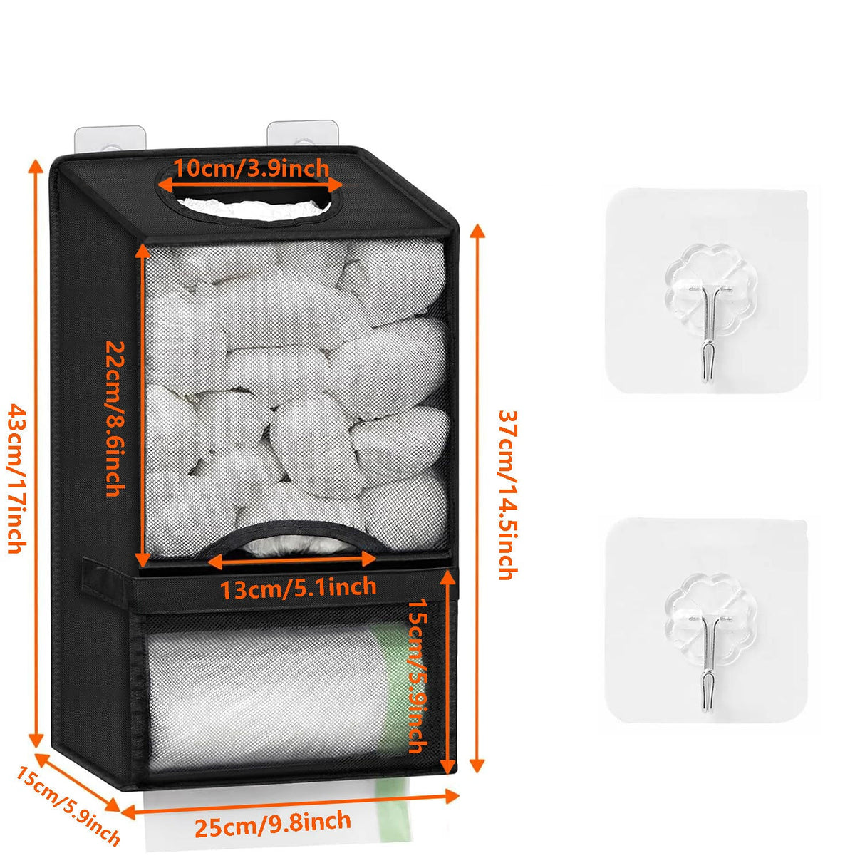 🛍️ 2-in-1 Extra-Large Plastic Bag Holder