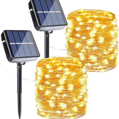 ☀️ Solar Powered LED Fairy String Lights
