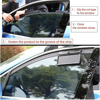 🚗 Dual-Outlet Solar Car Window Exhaust Fan