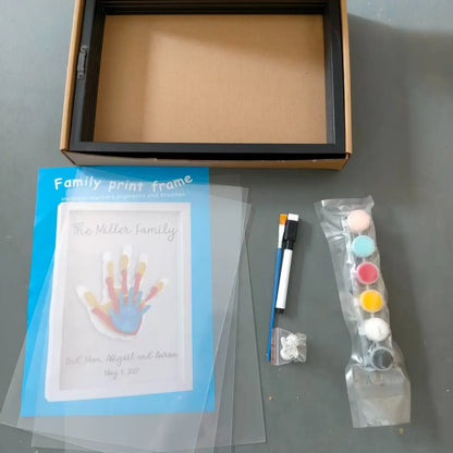 🪵 Wooden Transparent Family Handprint Frame Set