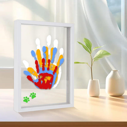 🪵 Wooden Transparent Family Handprint Frame Set