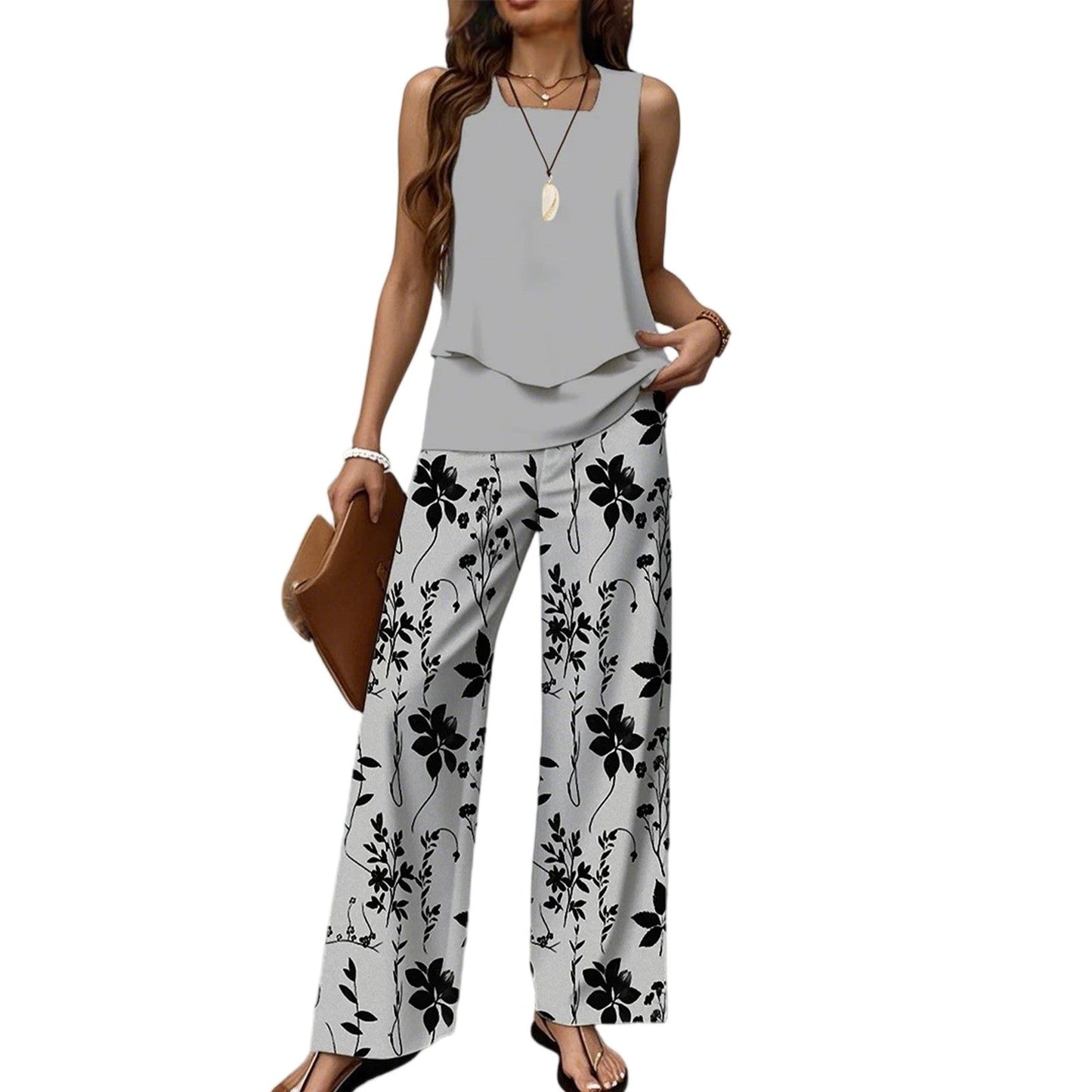 🌸 Boho Floral Two-Piece Vacation Set