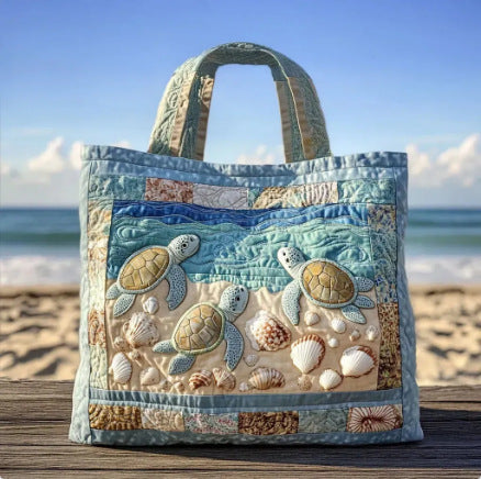 🐢 Turtle Haven Handmade Tote Bag