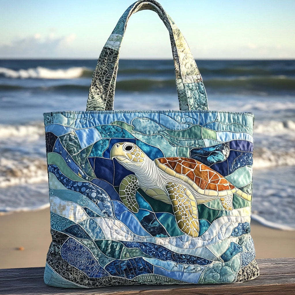 🐢 Turtle Haven Handmade Tote Bag