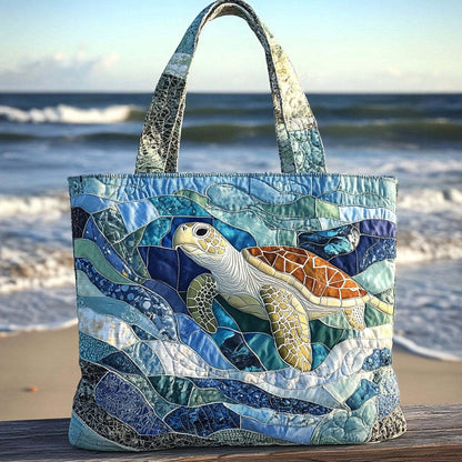 🐢 Turtle Haven Handmade Tote Bag