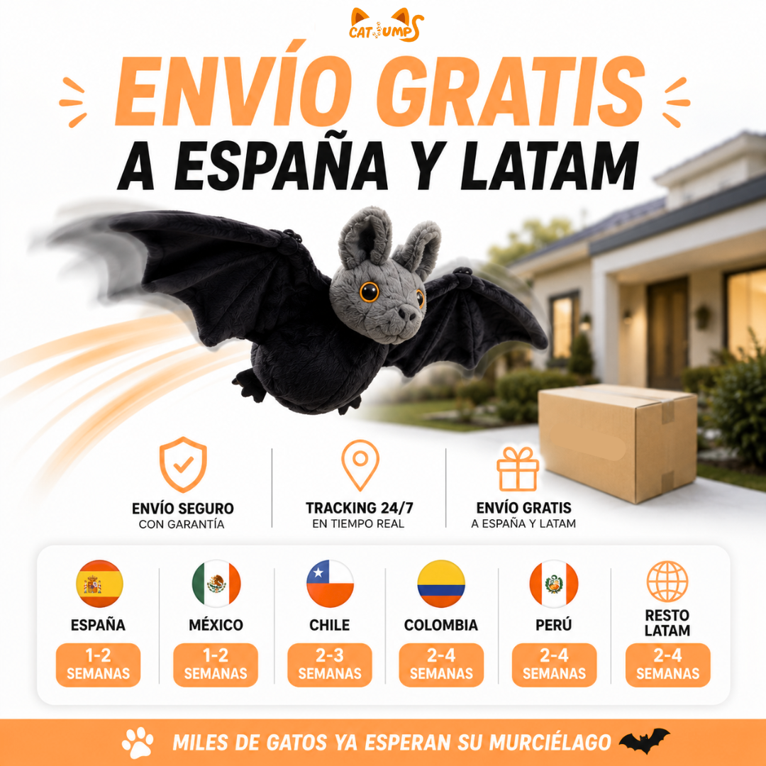 🦇 Interactive Flying Bat Cat Toy