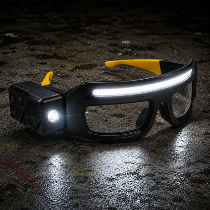 LED Headlight Glasses