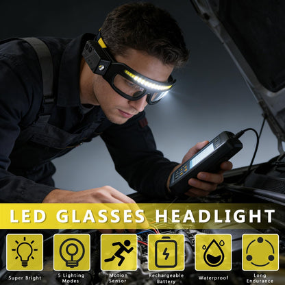 LED Headlight Glasses