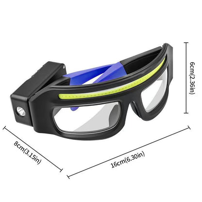 LED Headlight Glasses