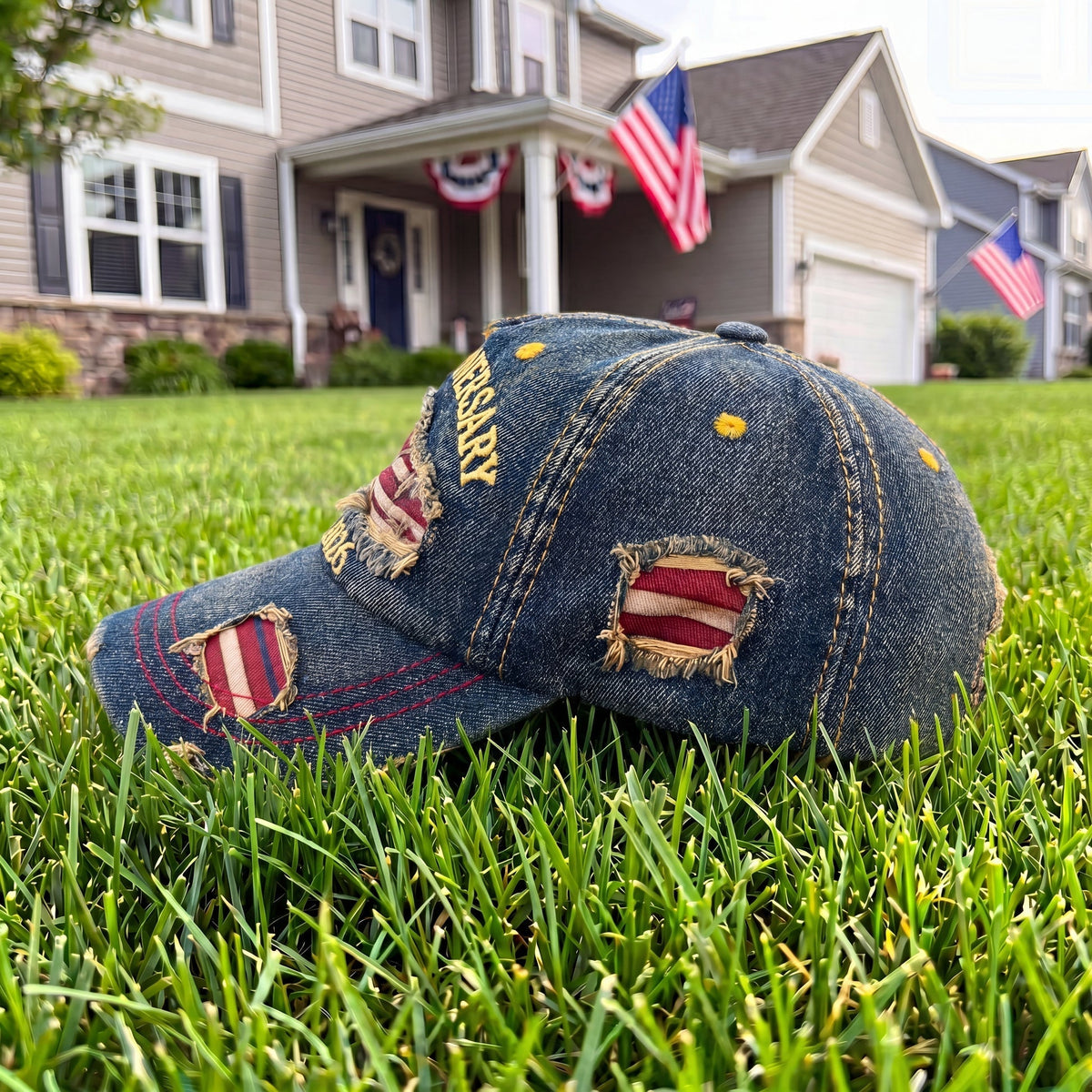🇺🇸 250th Anniversary Patriotic Denim Hat