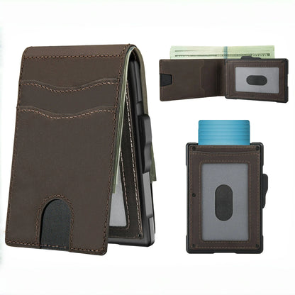 Minimalist Aluminum Pop-Up Wallet for Men