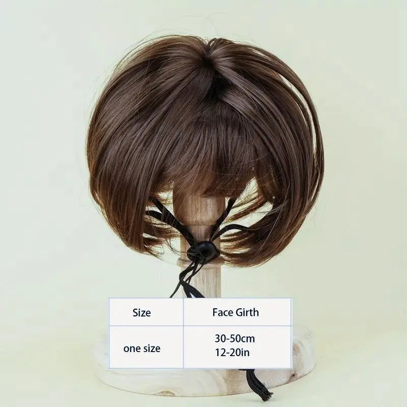 Cute Short Hair Pet Wig Headband