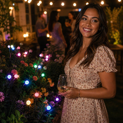 Solar Powered Firefly Swaying Garden Lights