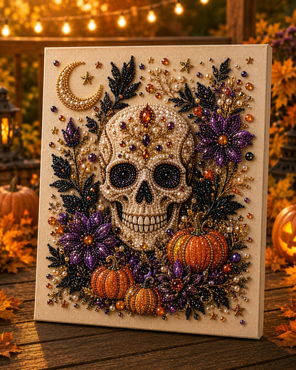 Halloween Pumpkin & Ghost Pearl Art DIY Kit