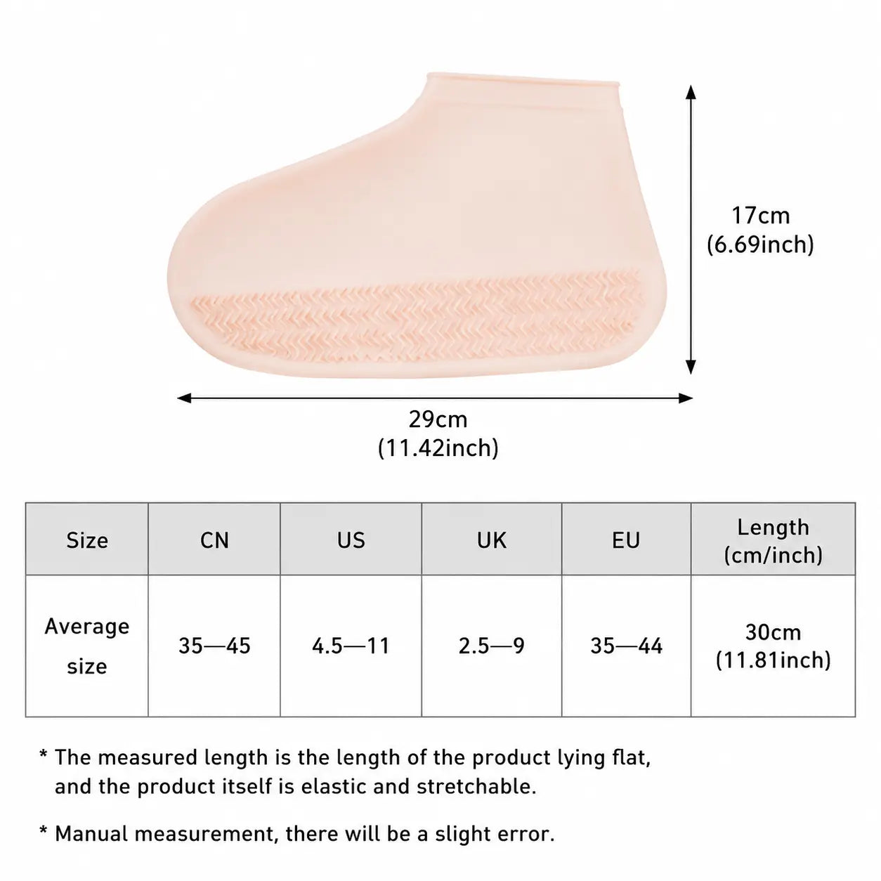 Silicone Waterproof Rain Shoe Covers