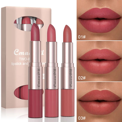 Dual-Ended Matte Lipstick and Lip Gloss