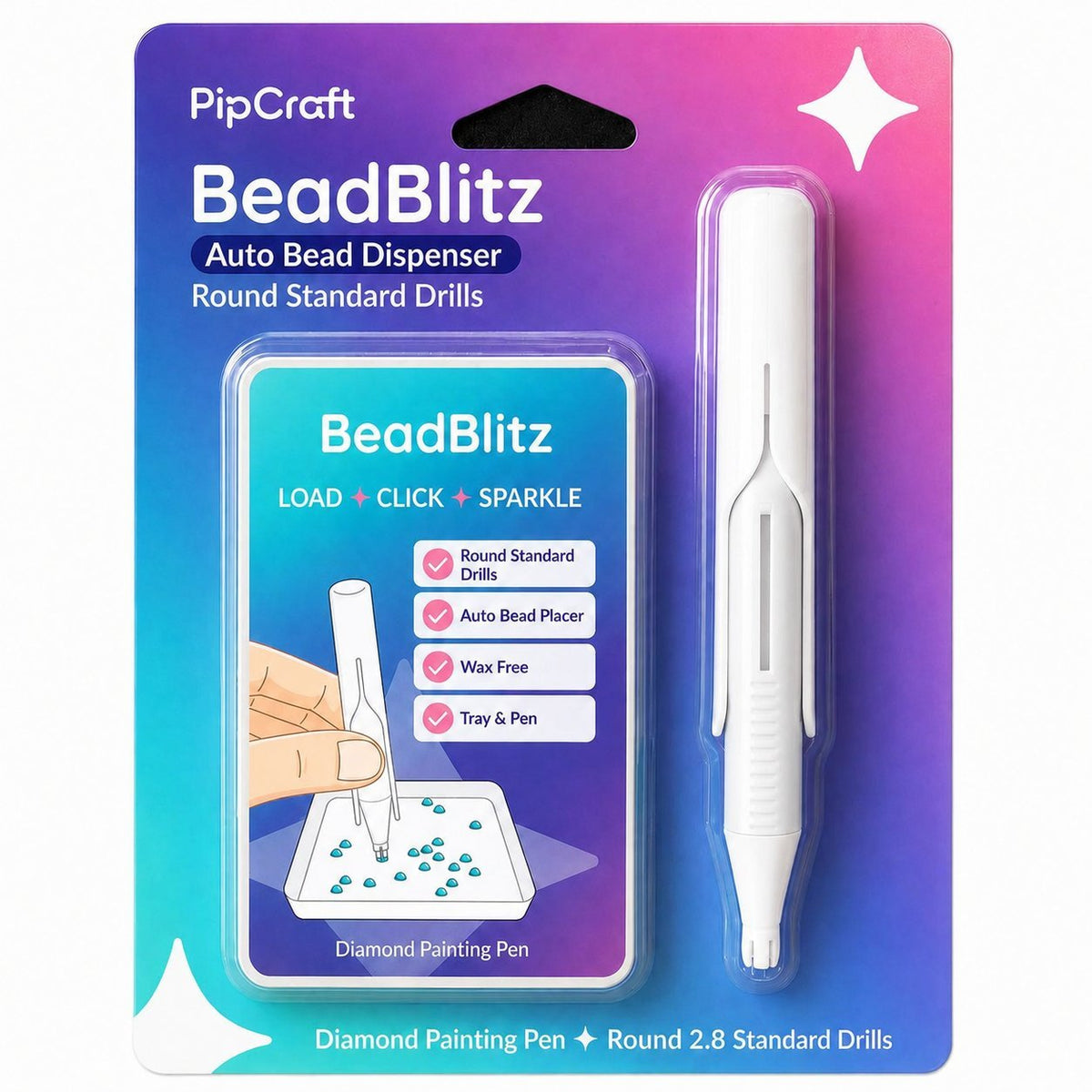 💎 AutoFeed Wax-Free Diamond Painting Pen