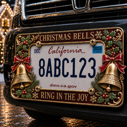 🎄Christmas License Plate Frame – Festive Style for Every Ride