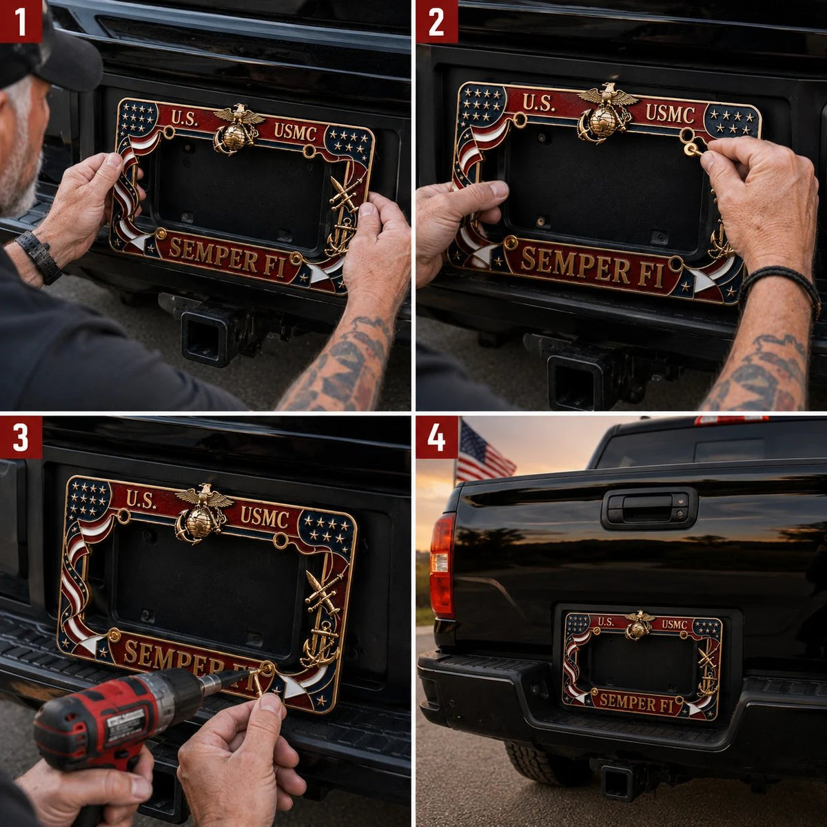 🎄Christmas License Plate Frame – Festive Style for Every Ride
