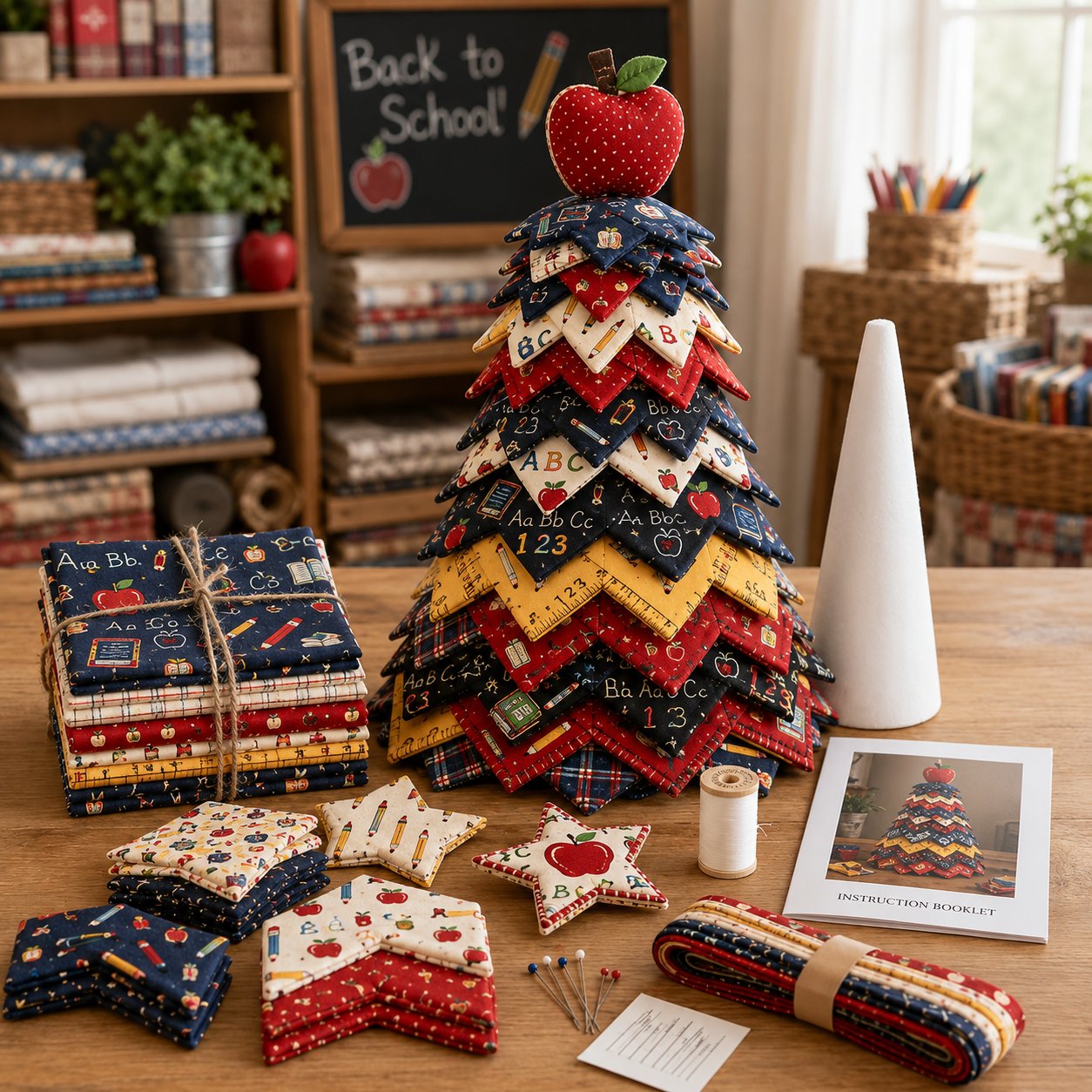 🎄 Cozy Weekend Americana Christmas Tree Quilt Kit | Easy Layered Holiday DIY Décor ✨