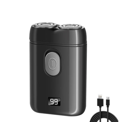 ✨ Portable Dual-Head Electric Razor – USB Fast Charge & LED Battery Screen 🪒