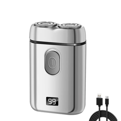 ✨ Portable Dual-Head Electric Razor – USB Fast Charge & LED Battery Screen 🪒