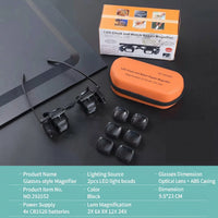 5 sets of lenses [orange case]/2X 6X 8x 12