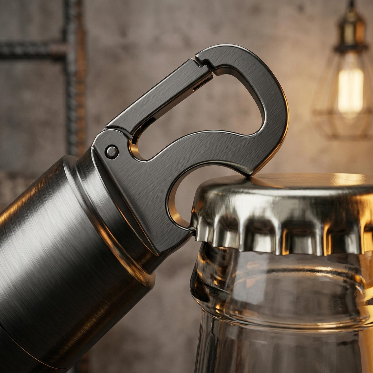 ⚙️ 4-in-1 Waterproof EDC Keychain Capsule Tool