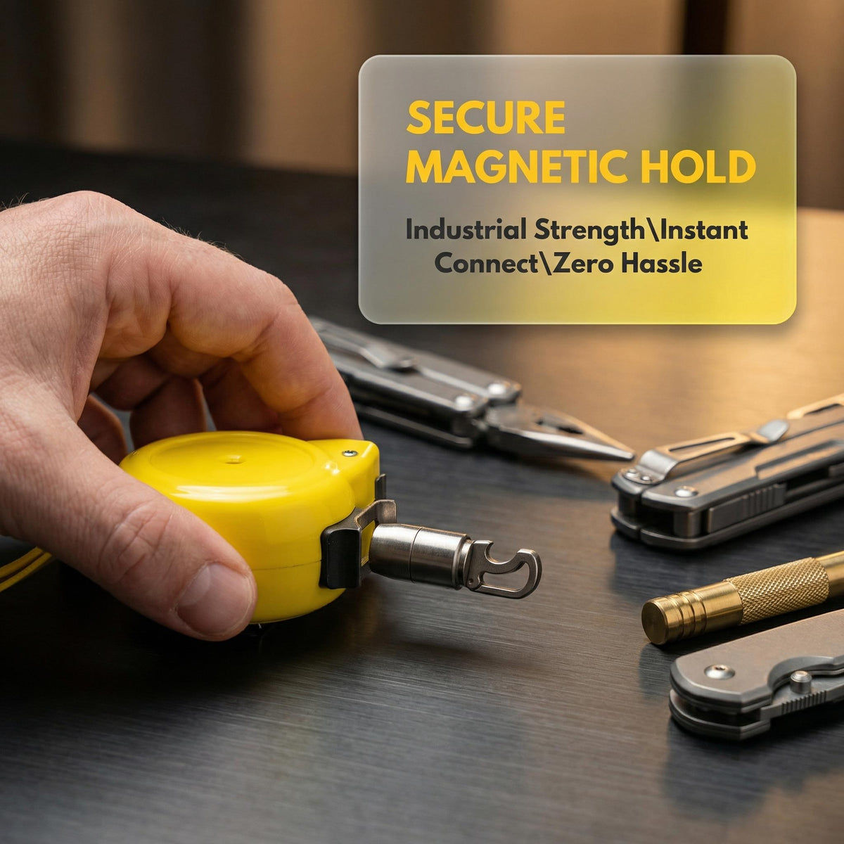 ⚙️ 4-in-1 Waterproof EDC Keychain Capsule Tool