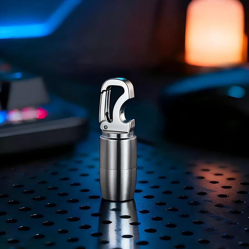 ⚙️ 4-in-1 Waterproof EDC Keychain Capsule Tool
