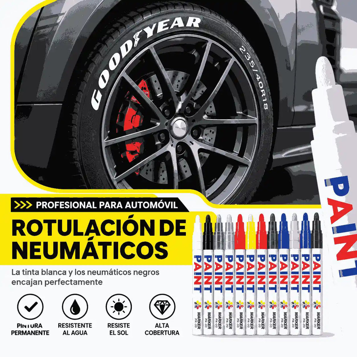 🏎️ Wheel Armor Multi-Surface Automotive Custom Marker