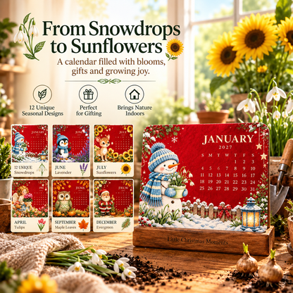 💯🎄🗓️ Christmas Limited-Edition — 🪴✨ Eco-Friendly Plantable “Timeless” Seed Calendar 2027