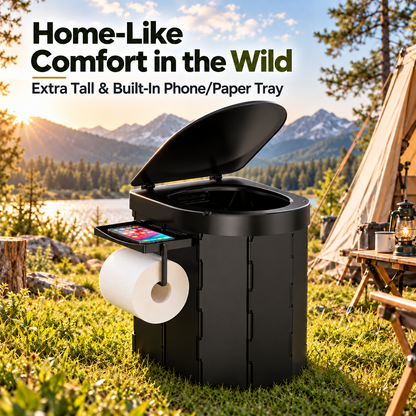 🏕️ Ultimate Extra-Tall Portable Folding Toilet for Camping & Travel